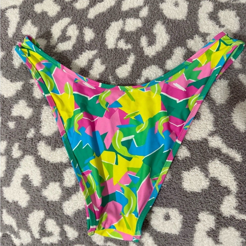 Blackbough Honeysuckle High Rise Cheeky Bikini Bottom - Picture 3 of 4